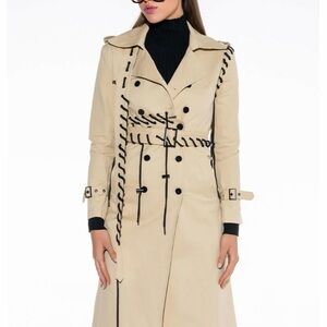 AKIRA - SUPERMODEL LACE UP TRENCH COAT